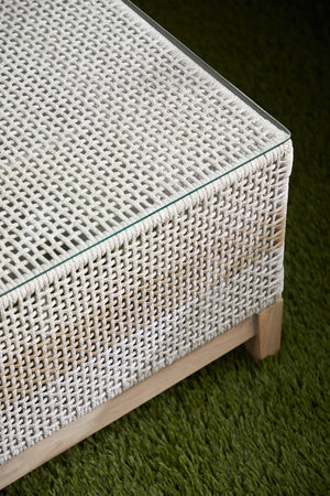 Essentials for Living Woven Tapestry Outdoor Coffee Table 6846.WTA/GT