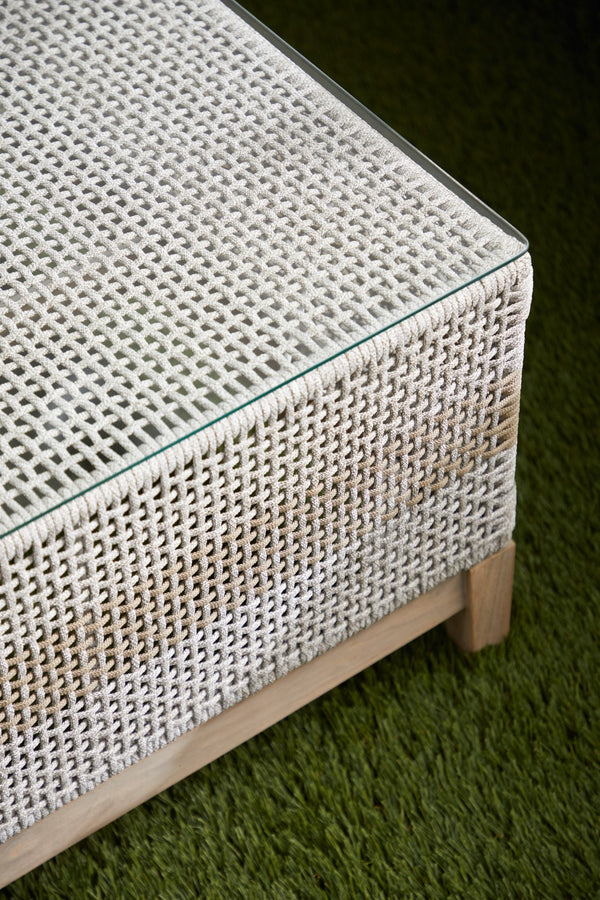 Essentials for Living Woven Tapestry Outdoor Coffee Table 6846.WTA/GT