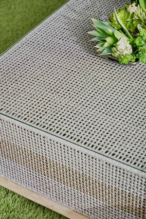 Essentials for Living Woven Tapestry Outdoor Coffee Table 6846.WTA/GT