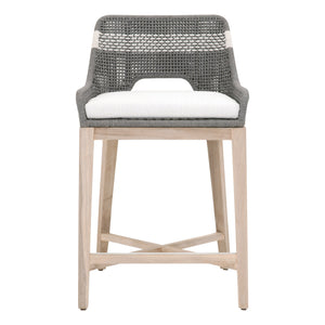 Essentials for Living Woven Tapestry Outdoor Counter Stool 6850CS.DOV/WHT/GT