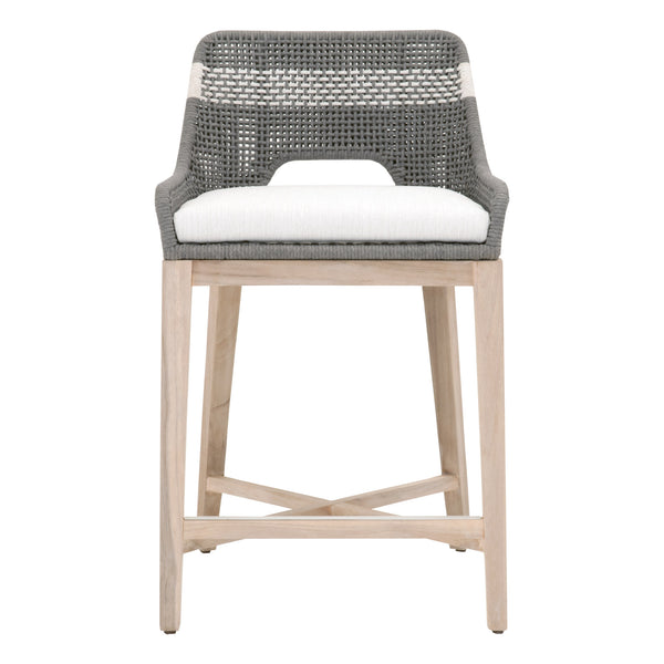 Essentials for Living Woven Tapestry Outdoor Counter Stool 6850CS.DOV/WHT/GT