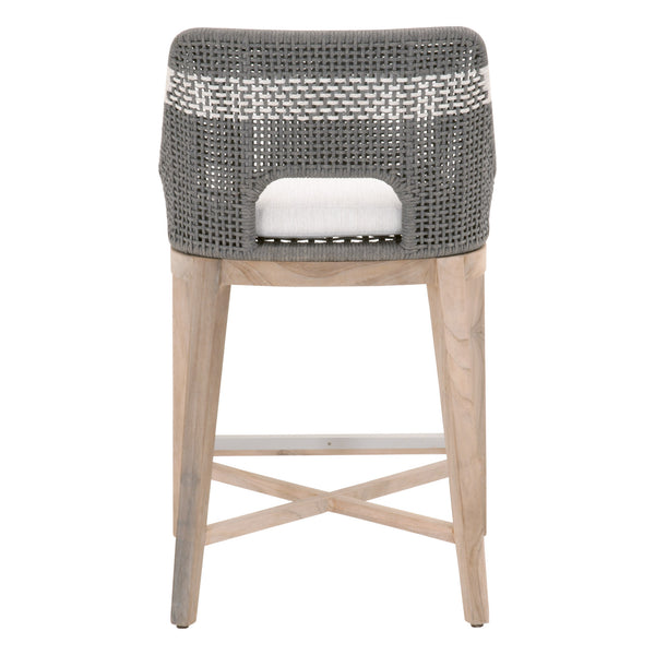 Essentials for Living Woven Tapestry Outdoor Counter Stool 6850CS.DOV/WHT/GT