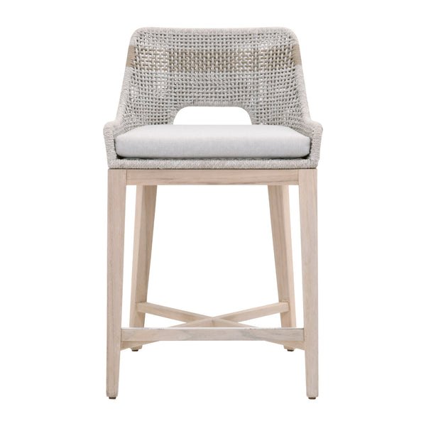 Essentials for Living Woven Tapestry Outdoor Counter Stool 6850CS.WTA/PUM/GT
