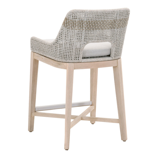 Essentials for Living Woven Tapestry Outdoor Counter Stool 6850CS.WTA/PUM/GT