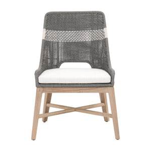 Essentials for Living Woven Tapestry Outdoor Dining Chair - Set of 2 6850.DOV/WHT/GT
