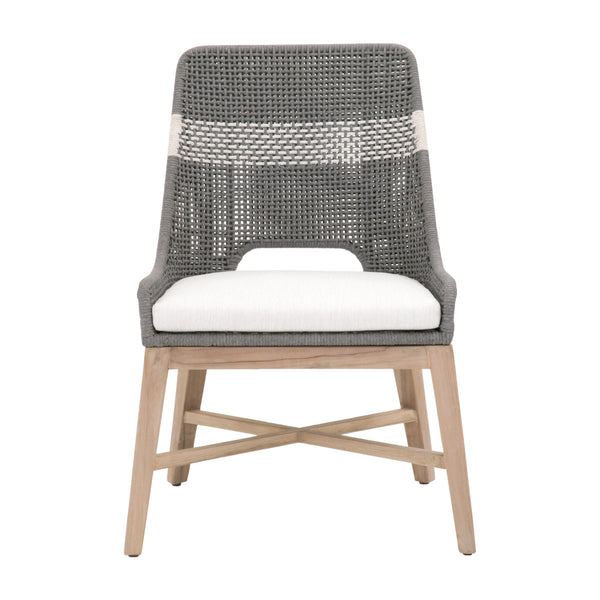 Essentials for Living Woven Tapestry Outdoor Dining Chair - Set of 2 6850.DOV/WHT/GT