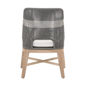 Essentials for Living Woven Tapestry Outdoor Dining Chair - Set of 2 6850.DOV/WHT/GT