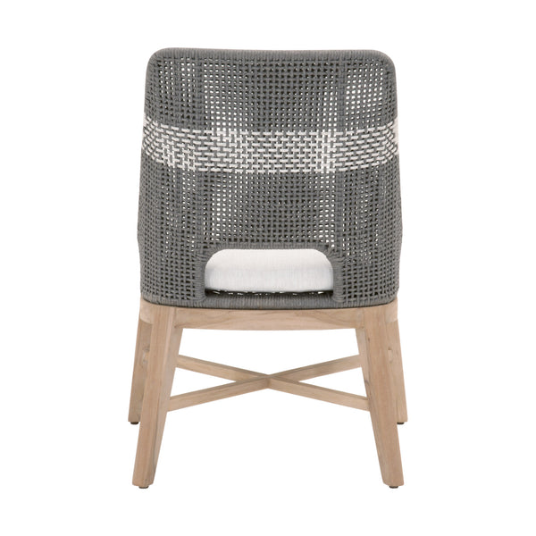 Essentials for Living Woven Tapestry Outdoor Dining Chair - Set of 2 6850.DOV/WHT/GT