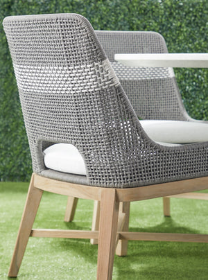 Essentials for Living Woven Tapestry Outdoor Dining Chair - Set of 2 6850.DOV/WHT/GT