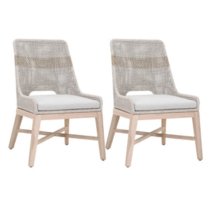 Essentials for Living Woven Tapestry Outdoor Dining Chair - Set of 2 6850.WTA/PUM/GT