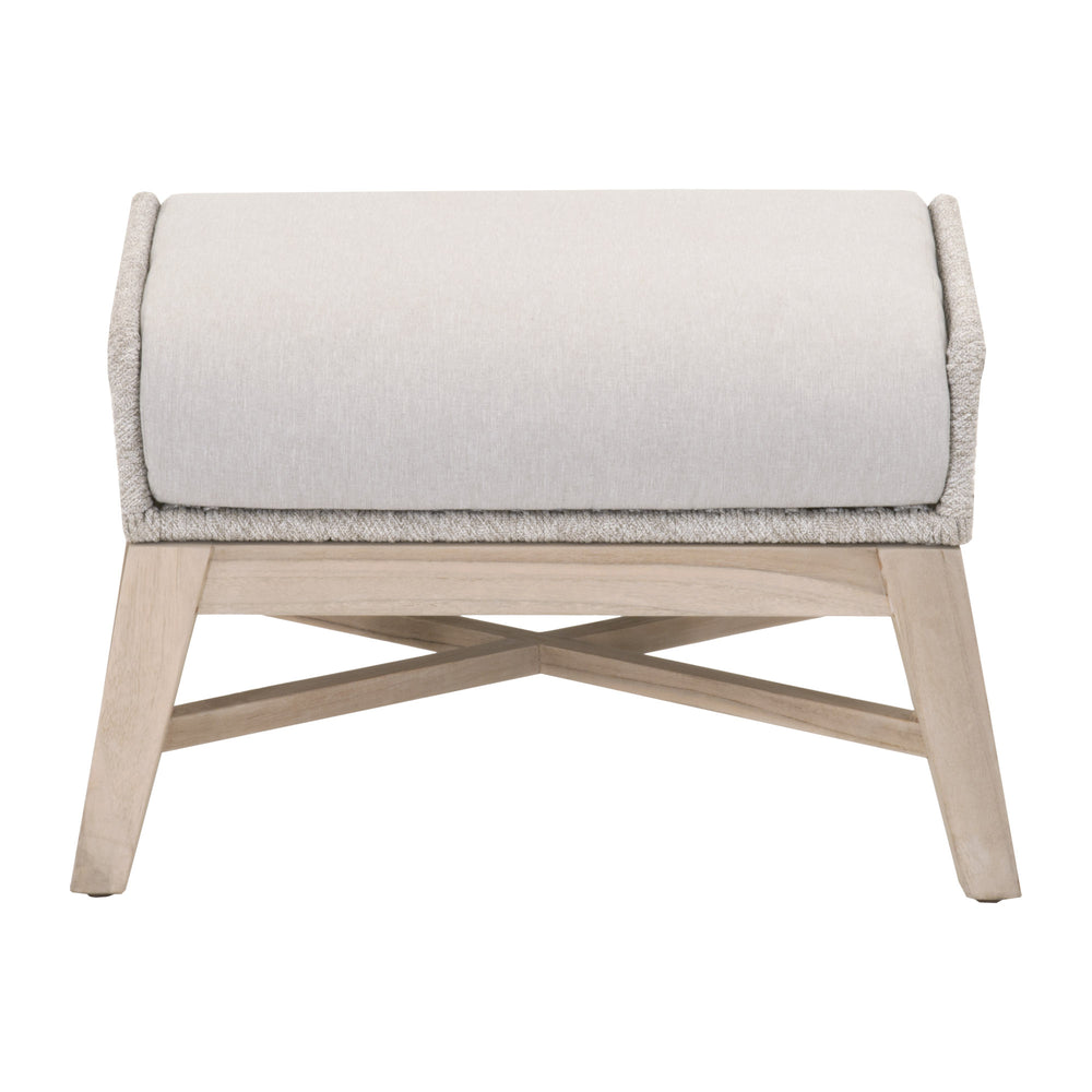 Essentials for Living Woven Tapestry Outdoor Footstool 6851FS.WTA/PUM/GT