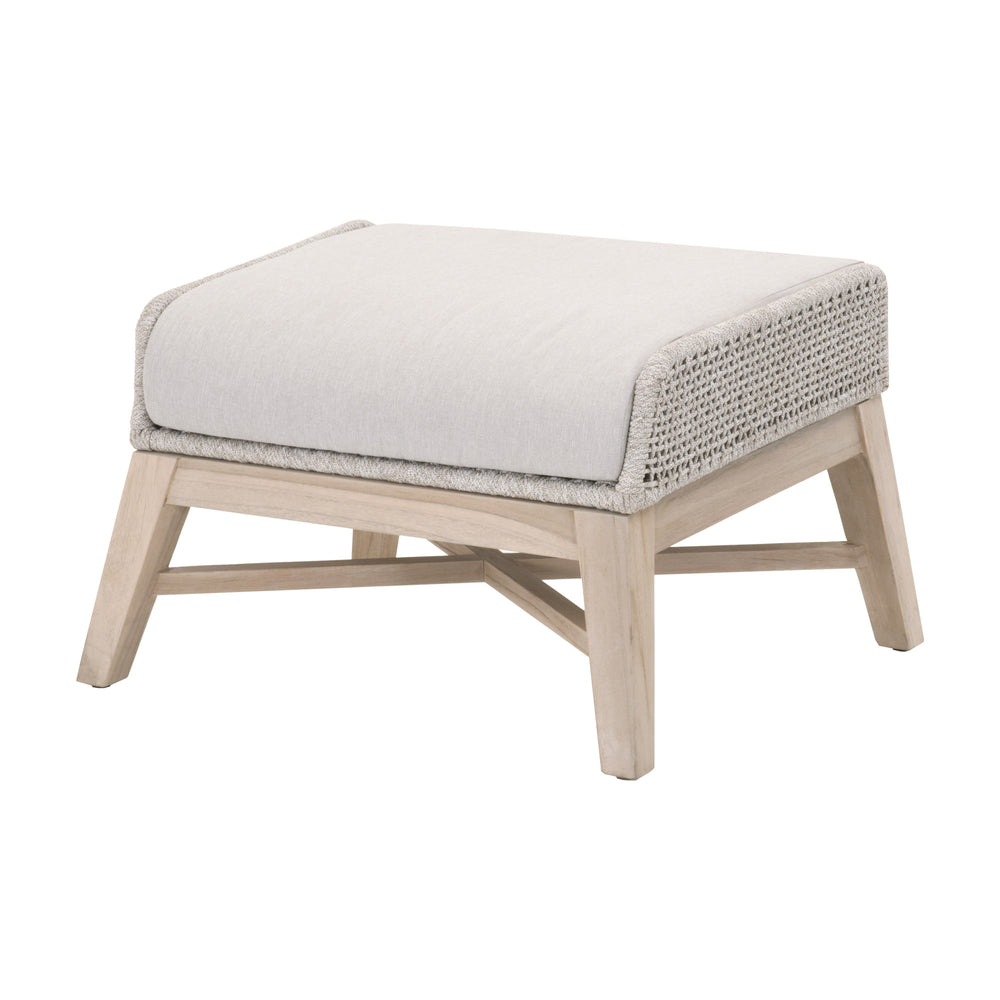 Essentials for Living Woven Tapestry Outdoor Footstool 6851FS.WTA/PUM/GT