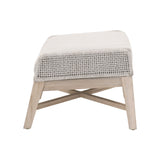 Essentials for Living Woven Tapestry Outdoor Footstool 6851FS.WTA/PUM/GT
