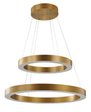 Bethel Gold LED Chandelier in Metal & Acrylic