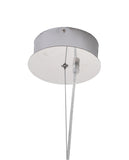 Bethel Chrome Single Pendant Lighting in Metal & Acrylic