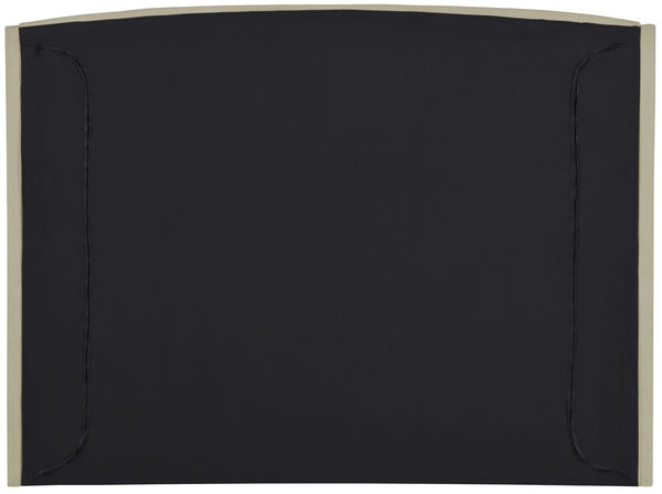 Tess Velvet / MDF / Plastic / Foam Contemporary Beige Velvet King Bed (3 Boxes) - 80.5" W x 91" D x 51" H