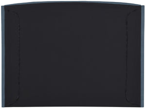 Tess Velvet / MDF / Plastic / Foam Contemporary Blue Velvet Queen Bed (3 Boxes) - 64.5" W x 91" D x 51" H