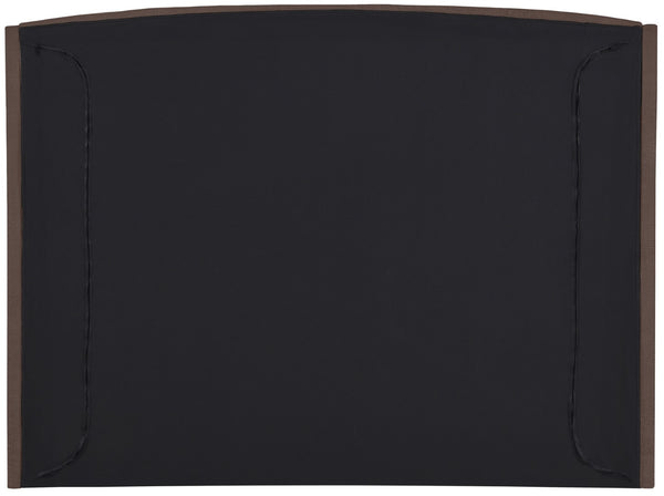 Tess Velvet / MDF / Plastic / Foam Contemporary Brown Velvet King Bed (3 Boxes) - 80.5" W x 91" D x 51" H