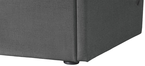 Tess Velvet / MDF / Plastic / Foam Contemporary Grey Velvet Queen Bed (3 Boxes) - 64.5" W x 91" D x 51" H