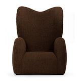 Union Home The Me Lounge Cocoa Boucle Plantation Grown Hardwood, Upholstery