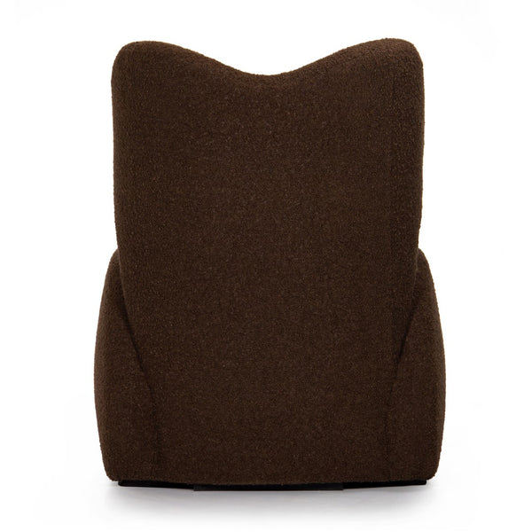 Union Home The Me Lounge Cocoa Boucle Plantation Grown Hardwood, Upholstery