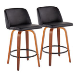 Toriano Fixed-Height Counter Stool - Set of 2