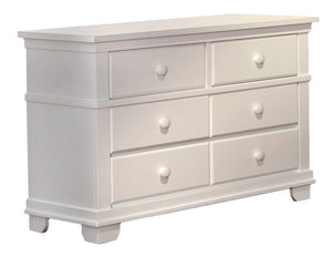 Pali Torino Double Dresser White Solid Radiata Pine 1306-WH