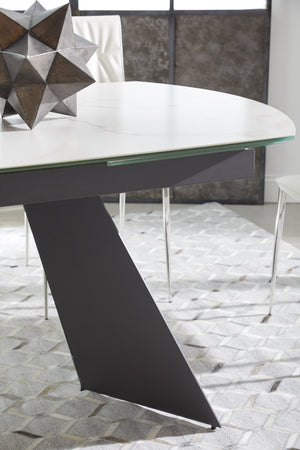 Essentials for Living Meridian Torque Extension Dining Table 1604-EXDT.MDG/CWHT