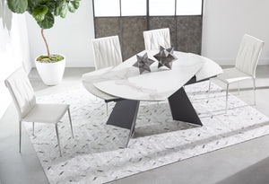 Essentials for Living Meridian Torque Extension Dining Table 1604-EXDT.MDG/CWHT