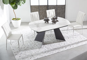 Essentials for Living Meridian Torque Extension Dining Table 1604-EXDT.MDG/CWHT