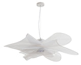 Bethel White LED Chandelier in Metal & PVC