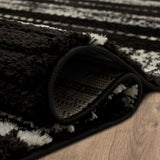 Karastan Rugs Traverse Traverse Machine Woven Polyester Area Rug Lanes Charcoal 9' x 12'