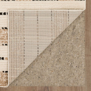 Karastan Rugs Traverse Traverse Machine Woven Polyester Area Rug Lanes Tan 9' x 12'