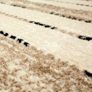 Karastan Rugs Traverse Traverse Machine Woven Polyester Area Rug Lanes Tan 9' x 12'