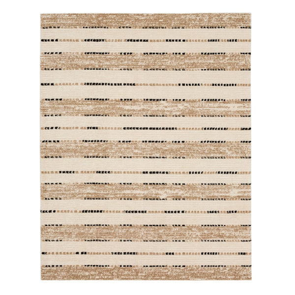 Karastan Rugs Traverse Traverse Machine Woven Polyester Area Rug Lanes Tan 9' x 12'