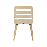 Trevi Mid-Century Modern Dining/accent Chair in Natural Wood with Cream Fabric by LumiSource