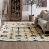Karastan Rugs Expressions By Scott Living Triangle Accordion Machine Woven Polyester Geometric Modern Contemporary Area Rug 91669 70033 096132 SG