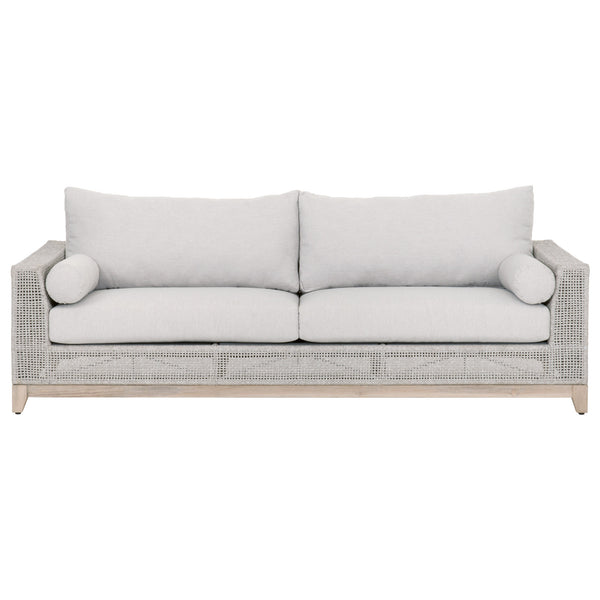 Essentials for Living Woven Tropez Outdoor 90" Sofa 6843.WTA/PUM/GT
