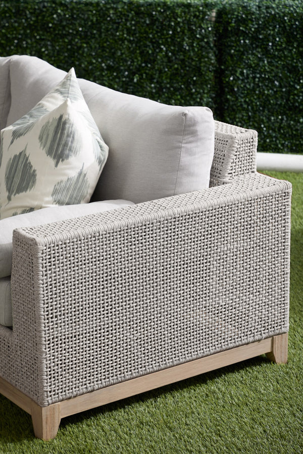 Essentials for Living Woven Tropez Outdoor 90" Sofa 6843.WTA/PUM/GT