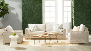 Essentials for Living Woven Tropez Outdoor 90" Sofa 6843.WTA/PUM/GT