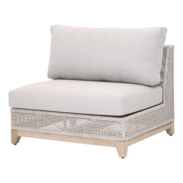 Essentials for Living Woven Tropez Outdoor Modular Armless Sofa Chair 6843-1S.WTA/PUM/GT