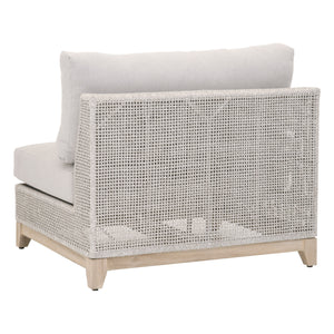 Essentials for Living Woven Tropez Outdoor Modular Armless Sofa Chair 6843-1S.WTA/PUM/GT