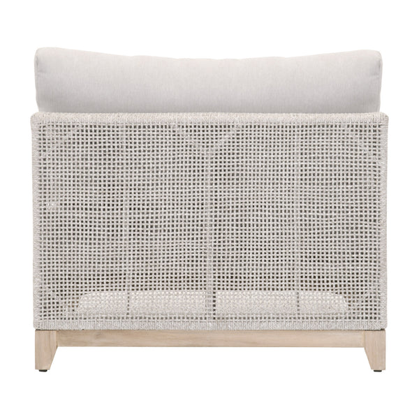 Essentials for Living Woven Tropez Outdoor Modular Armless Sofa Chair 6843-1S.WTA/PUM/GT