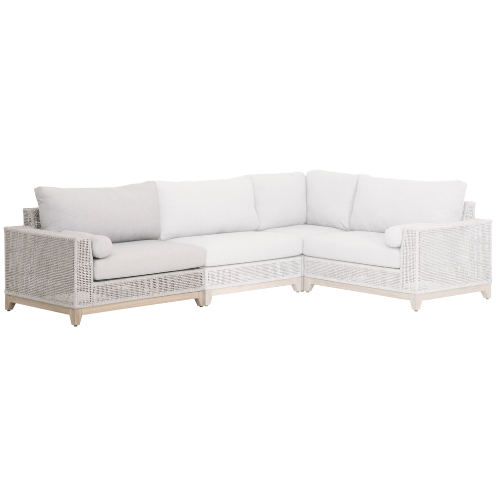 Essentials for Living Woven Tropez Outdoor Modular Left Facing 1-Arm Sofa 6843-2S1L.WTA/PUM/GT
