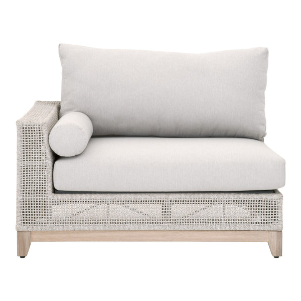 Essentials for Living Woven Tropez Outdoor Modular Left Facing 1-Arm Sofa 6843-2S1L.WTA/PUM/GT