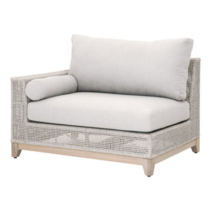 Essentials for Living Woven Tropez Outdoor Modular Left Facing 1-Arm Sofa 6843-2S1L.WTA/PUM/GT