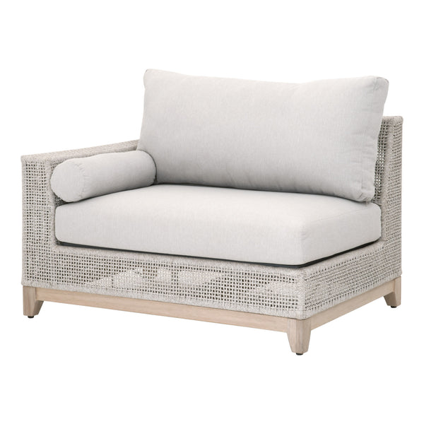 Essentials for Living Woven Tropez Outdoor Modular Left Facing 1-Arm Sofa 6843-2S1L.WTA/PUM/GT