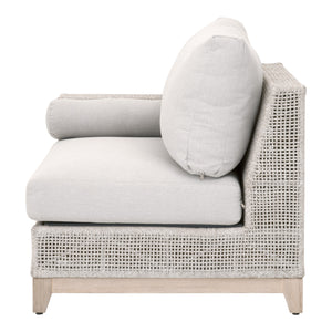 Essentials for Living Woven Tropez Outdoor Modular Left Facing 1-Arm Sofa 6843-2S1L.WTA/PUM/GT