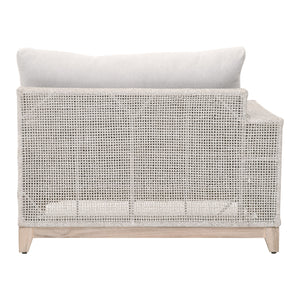 Essentials for Living Woven Tropez Outdoor Modular Left Facing 1-Arm Sofa 6843-2S1L.WTA/PUM/GT