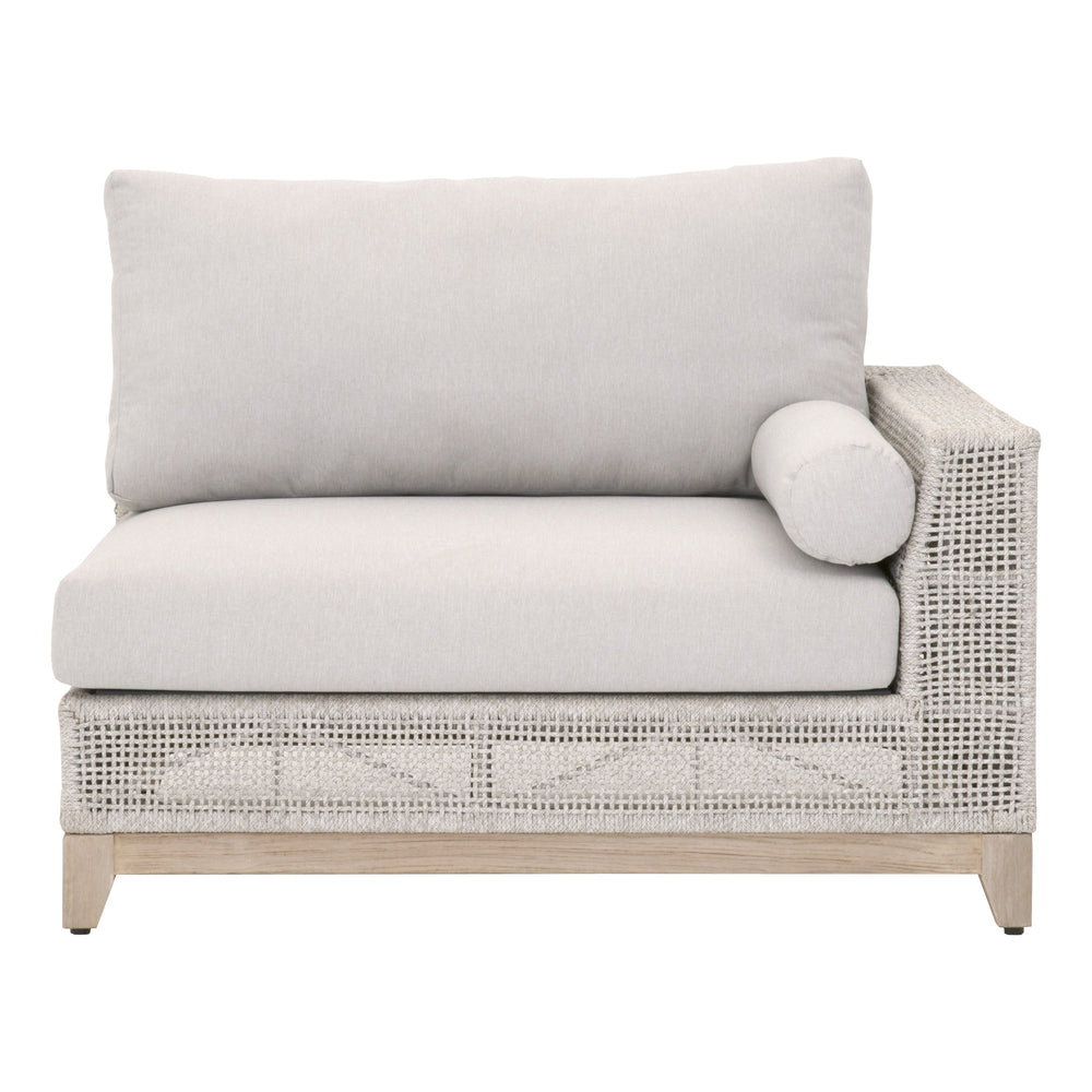 Essentials for Living Woven Tropez Outdoor Modular Right Facing 1-Arm Sofa 6843-2S1R.WTA/PUM/GT